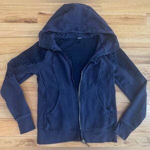 Lululemon Athletica Blue Zip-Up Hoodie Sweatshirt Size 6 Pre-Owned